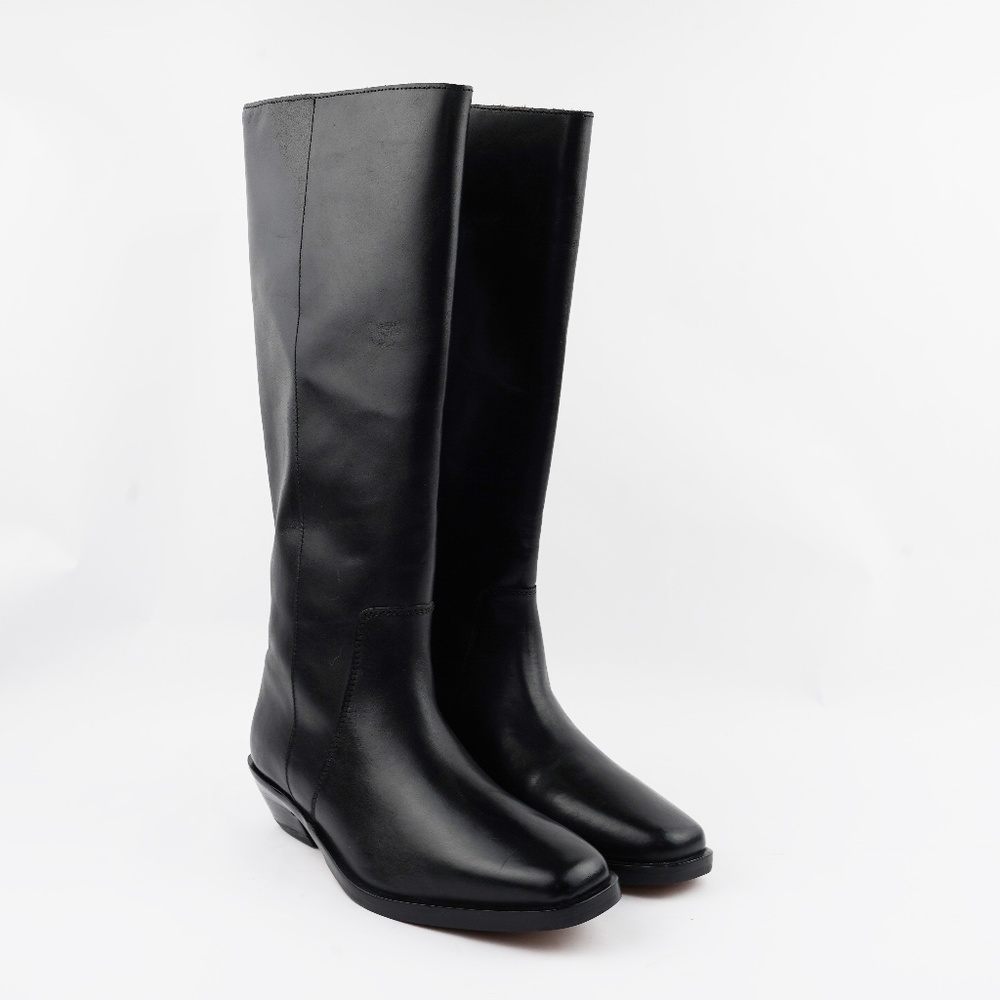 New MADEWELL The Antoine Tall Boot in Black Leather - Picture 3 of 8